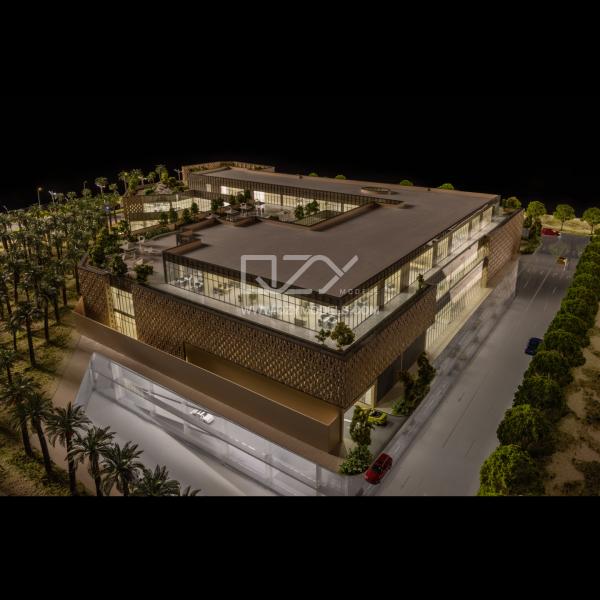 1/75 Riyadh Palm View Office Building Model  