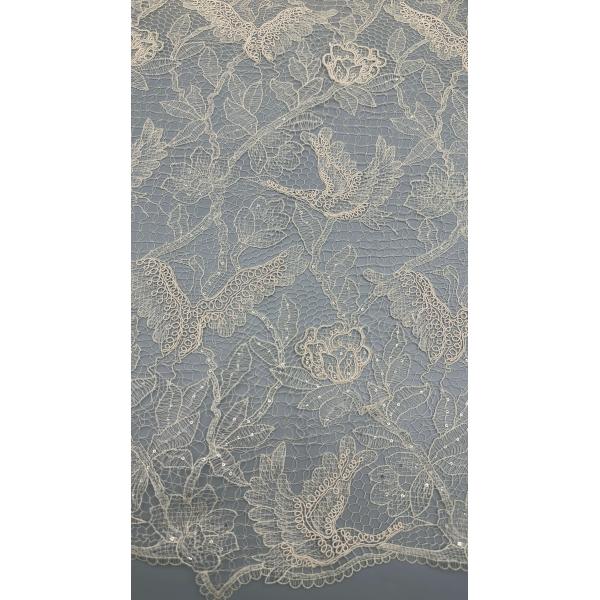 Beauty Colorful Embroidered Lace Sequin Lace Hollow-up Design Wedding for Gowns