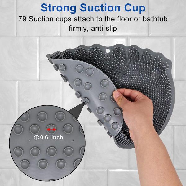 Безвредное водоустойчивого скруббера ноги циновки ливня силикона многоразовое