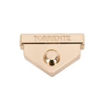 Fechamento instantâneo flexível do impulso do hardware leve do fechamento da bolsa da forma do triângulo do ouro