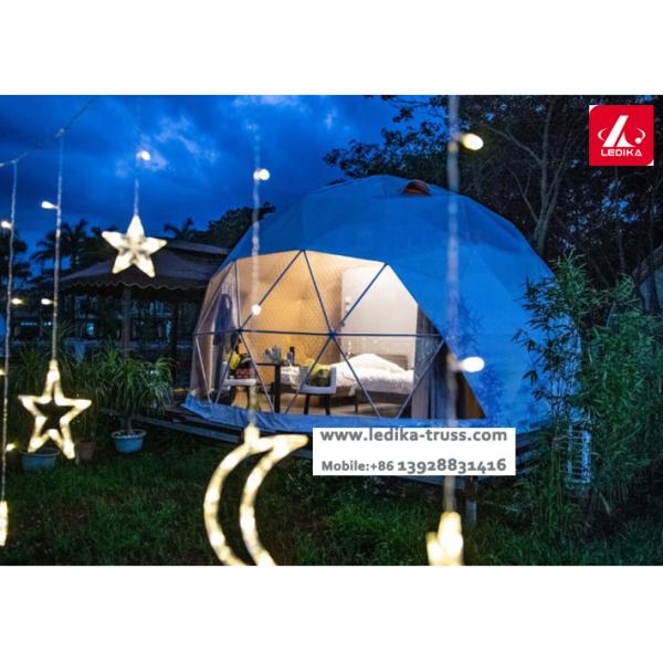 6m Transparent Outdoor Camping Tent Rainproof Geodesic Half Sphere Tent