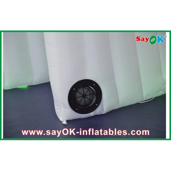 Wedding Photo Booth Hire Wind Resistant Inflatable Photo Booth , Lighting Inflatable Spiral Wall