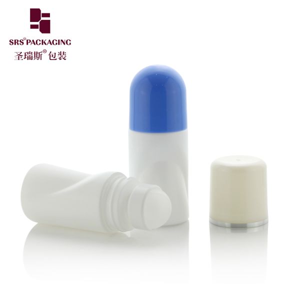 RPPB 50ML Unique Shape Plastic PP Mono Roll On Deodorant Bottle
