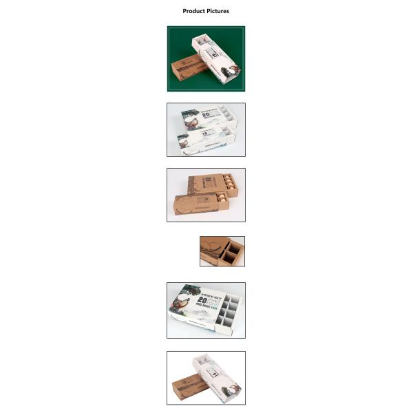 OEM гофрированная бумага Картонные яичные коробки Картонные упаковки для пищевых продуктов 18 упаковки