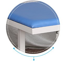 Sofá portátil azul del examen, sofá del examen médico para el doctor