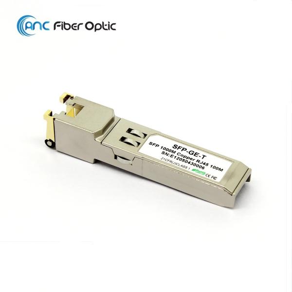 Nenhum conector RJ45 de cobre do transceptor 1.25G 10/100/1000M-T RJ45 100M da fibra ótica de DDM SFP