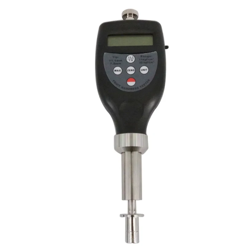 FHT-1122 Fruit Hardness Tester Penetrometer, Durometer with 7.9mm/11.1mm Tip Diameter 0.2~11.0 Kgf/Cm² Range and ±(1%H+0.1) Kgf/Cm² Accuracy