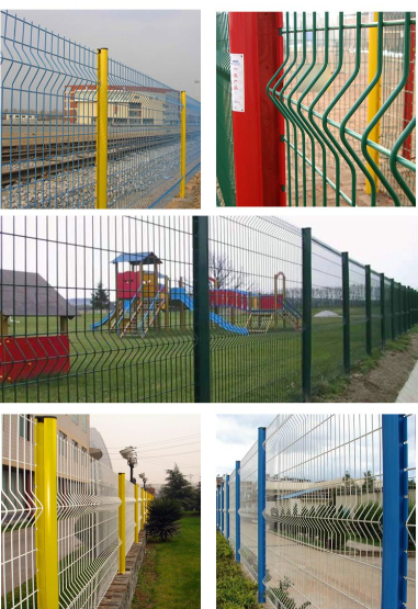 Reinforced Steel 3D Security Fence Panel Clear View Powder Coated