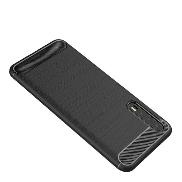 Shockproof Armor Carbon Fiber Hybrid Brush Mobile Cover Phone Case for Huawei P20 plus