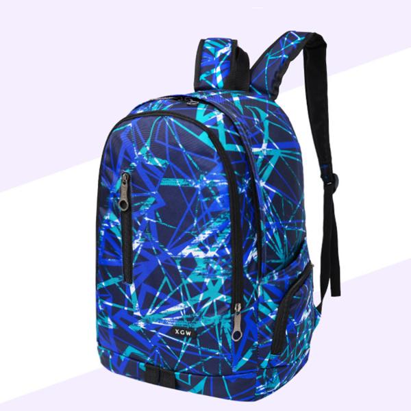 New nylon waterproof backpack large-capacity leisure student bag printed travel backpack