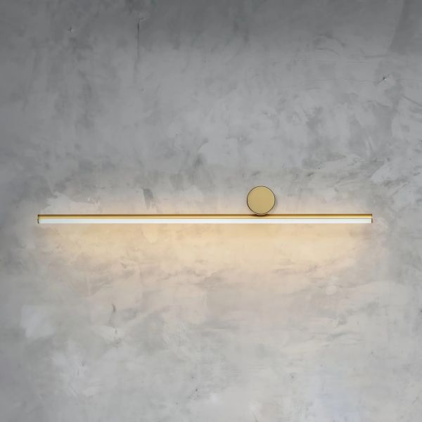 JYLIGHTING Modern Cross Bar Wall Light, Brushed Aluminum Frame & Milky White Acrylic Diffuser for Corridor and Bathroom Vanity
