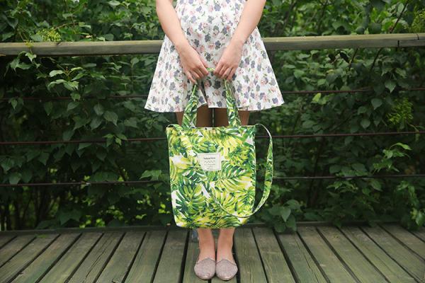 Thick canvas bag diagonal handbags Korean literary minimalist portable shoulder bag shopping bag