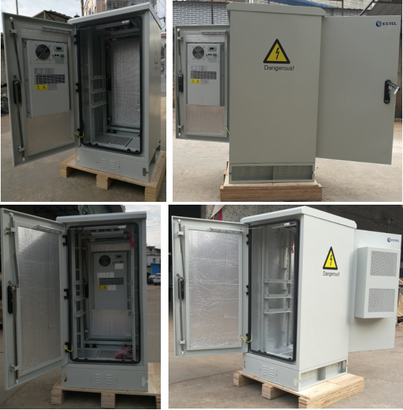 Шкаф Солнце телекоммуникаций дюйма 20U держателя 19 пусковой площадки на открытом воздухе придает непроницаемость 750*900*1150 mm