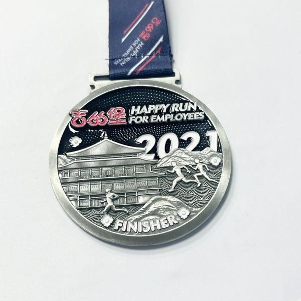 Eco‑Friendly Plated Zinc Alloy Marathon Finisher Medal, Custom Sports Competition Award