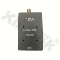 10W高出力3.3G VTX UAVビデオトランスミッター 3.3GHz FPV VTX IRC Trampプロトコル対応 RCドローン