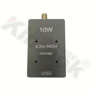 10W高出力3.3G VTX UAVビデオトランスミッター 3.3GHz FPV VTX IRC Trampプロトコル対応 RCドローン