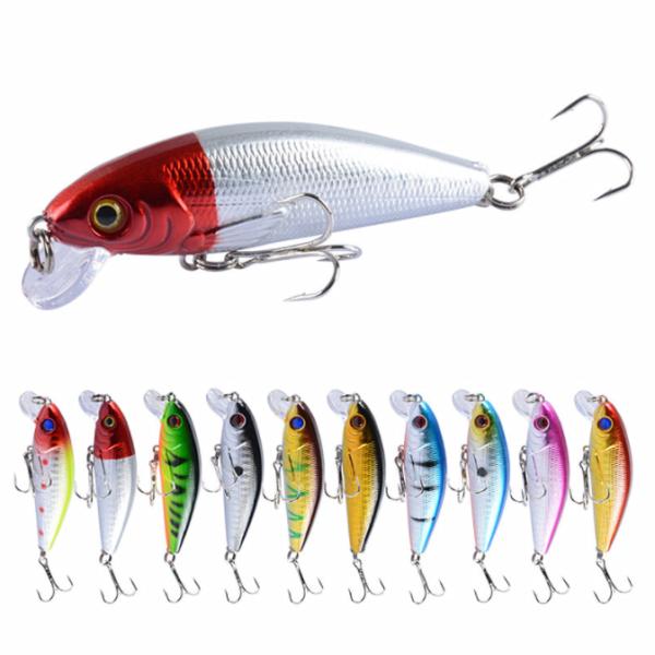 72 мм 8,7 грамм Басс Пик Тилапия Плавучая Приманка 5 X ABS Пластиковые Приманки