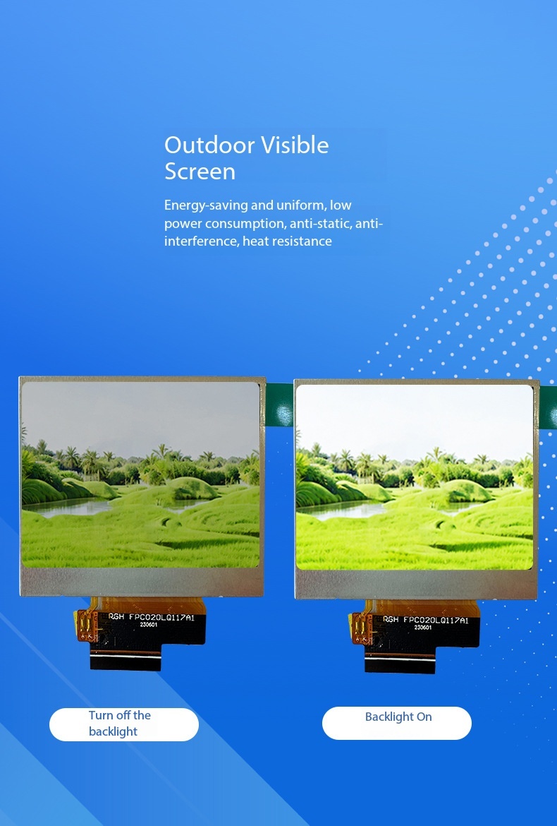 2.4 inch TFT Module with 240x320 Resolution and MCU Interface for Outdoor Viewing