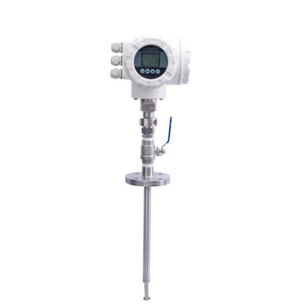Insertion Type Air Thermal Gas Mass Flow Meter RS-485 Modbus RTU Hydrogen Gas