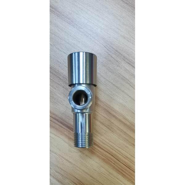 Stainless Steel 90 Degree 1/2 Brass Double Hole Angle Valve for Bathroom Kitchen Toilet