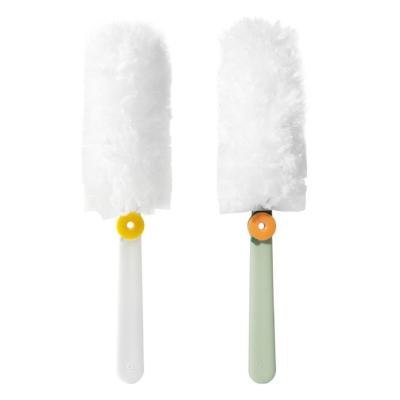 Anti Dust Microfiber Disposable Electrostatic Dusters Cleaning Rotating Handle