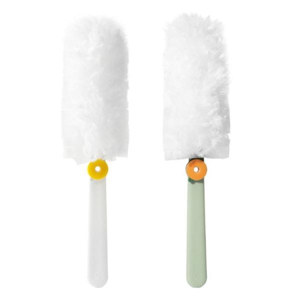 Anti Dust Microfiber Disposable Electrostatic Dusters Cleaning Rotating Handle