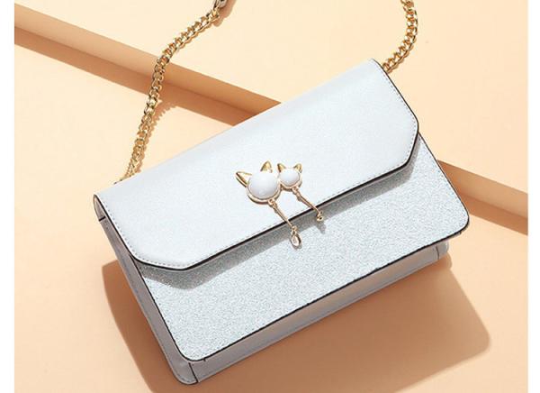 The new fashion Korean version 2019 joker bag is a one-shoulder bag with girly slung chains crossbody bags