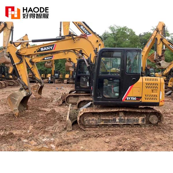 Гидравлический клапан оригинальный Isuzu AU-4LE2X двигатель Sany использованный экскаватор SY75CPro 7,5 тонн