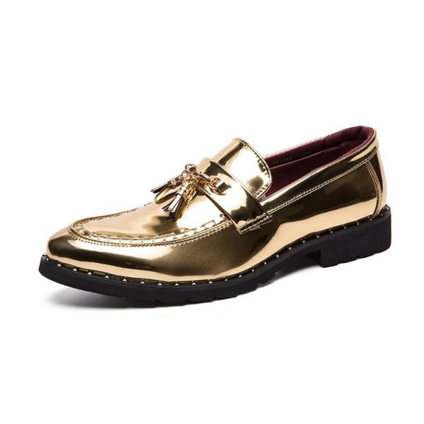 OEM Mens Leather Slip On Dress Shoes Rubber Bottom Men'S Tassel Dress Loafers