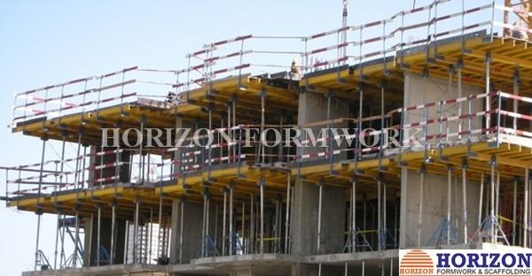 Safety Concrete Formwork Systems Guardrail Post 1.7m Galvanized Finishing