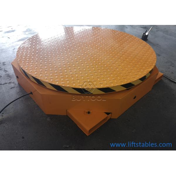 Turntable 4400lbs обруча паллета минимальной руки оболочки 8r паллета Turntable подноса переключателя педали
