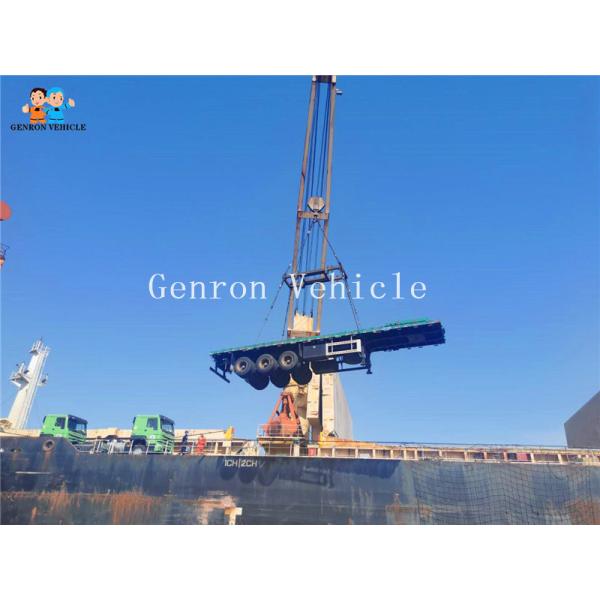 3 Axles Mechanical Suspension Flatbed Semi Trailer