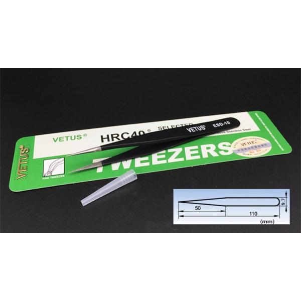 Safe Precision ESD Esd Plastic Tweezers AISI 302 Material Length 110 - 140mm