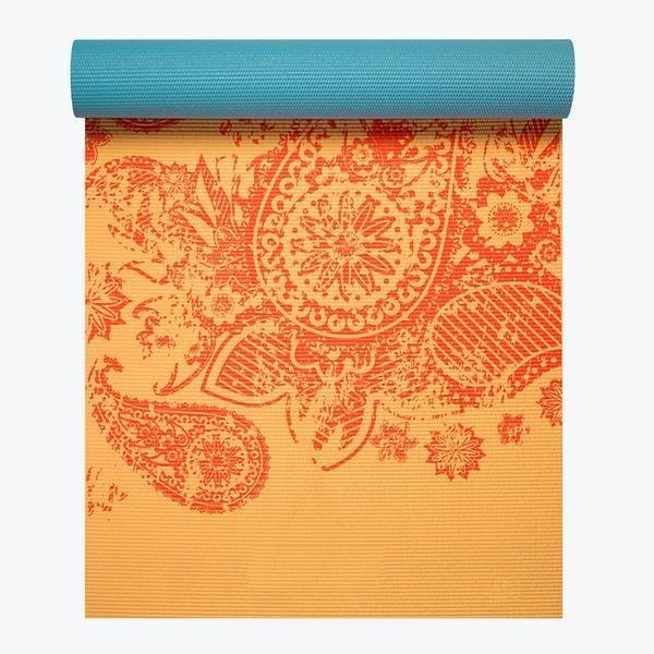 elephant yoga mat, elephant print yoga mat, reversible elephant yoga mat
