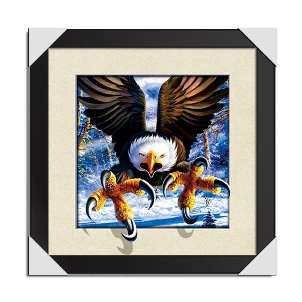 40 x 40cm Black Plastic Frame 5D 3D Lenticular Poster For Home Decoration