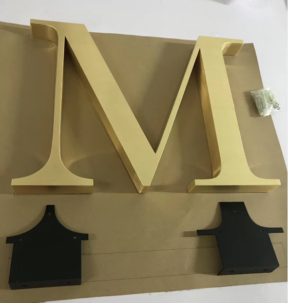 Polished Brushed Vintage CE Metal Backlit Signage Letters