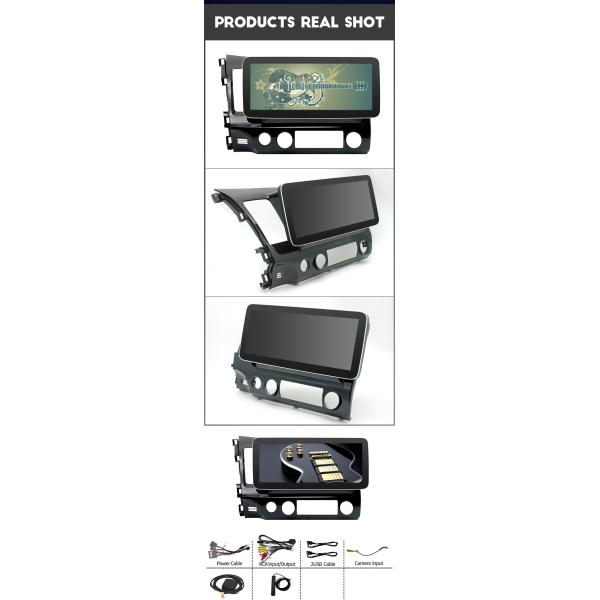 BT WIFI GPS Navigation Touchscreen Wireless Carplay For Honda Civic 2006-2011 Car