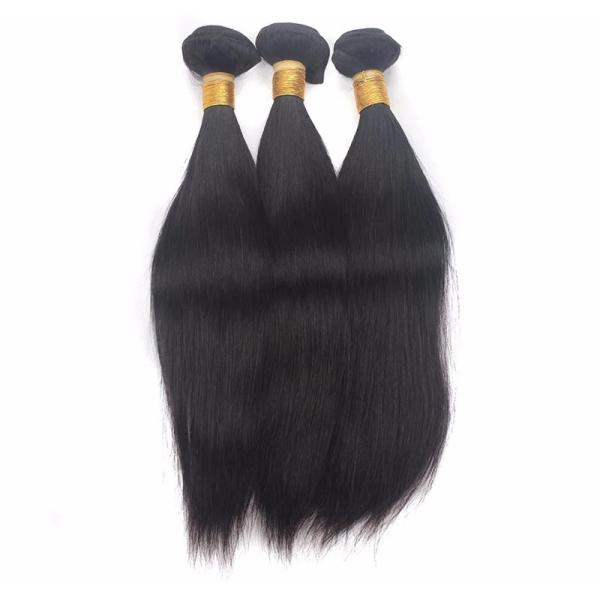 Black Human Hair Extensions Weave , Natural Shine Remy Human Hair Weave