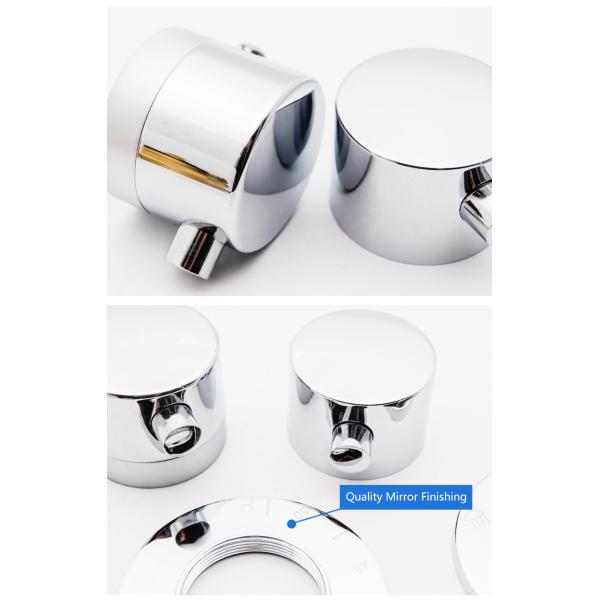 Distance 12.5CM Bathroom Fixtures And Fittings / 38 Degree Thermostatic Shower Mixer Valve