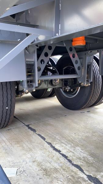 CIMC New 3-Axle Flatbed Skeleton Semi-Trailer Steel Container Truck with Wabco Brake System