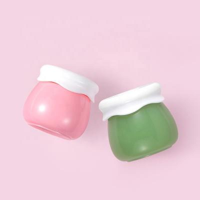 Os frascos cosméticos plásticos de geada plásticos acrílicos com a tampa branca para o bordo de creme esfregam o recipiente