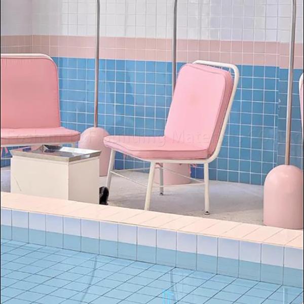 Бассейна рыб плитки мозаики бассейна квадрата синь земли стены ландшафта крытого керамическая на открытом воздухе