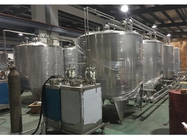 3000L 20T/H Pump CIP Washing System SUS316 For Milk Processing Line