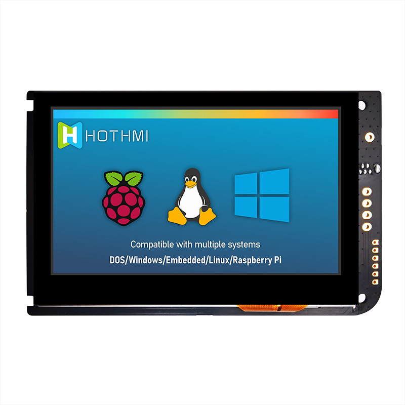 4,3 дисплей экрана касания TFT UART дюйма емкостный LCD 480x272 С ДОСКОЙ РЕГУЛЯТОРА LCD