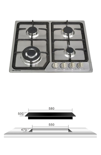 Плита NG LPG отверстия газа плиты кухни 4 дома нержавеющей стали