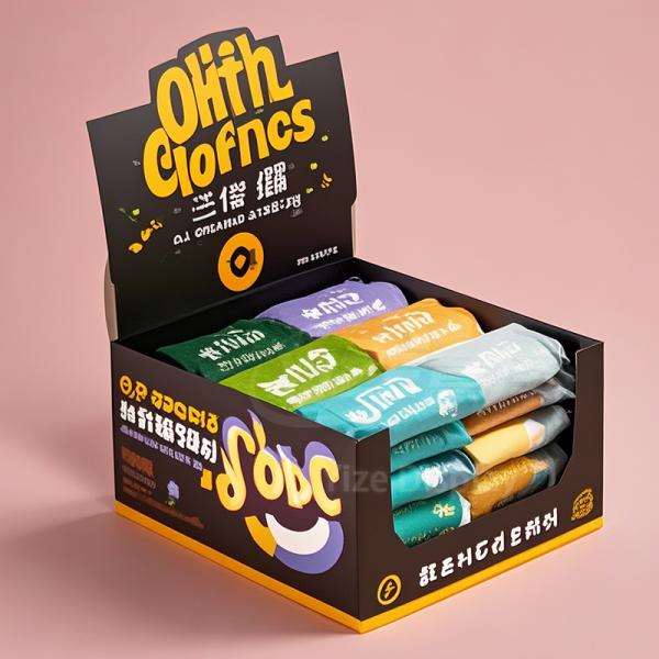 Custom PDQ Countertop Retail Display Cardboard Corrugated Tear Away Box POS Shelf Packaging for Sushi