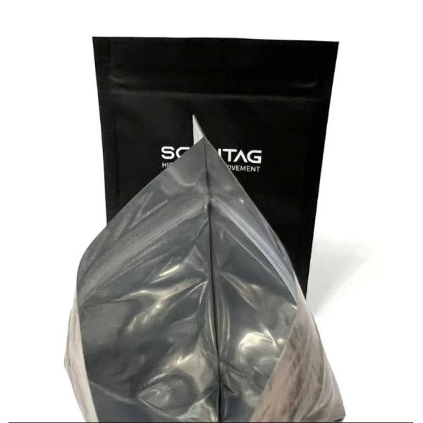 Wholesale Custom Logo 3 Side Seal Pouch Coffee Nut Food White Tea Leaf Heat Sealed Packing Pouch