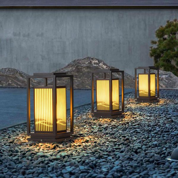 IP 65 Chinese New Style LED Garden Lights with Galvanized sheet Lamp Body for Villa Park