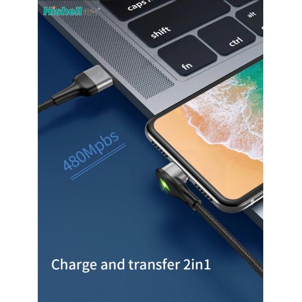 Multicolor кабель магнитных данных USB 3A, Antiwear магнитные шнуры сотового телефона
