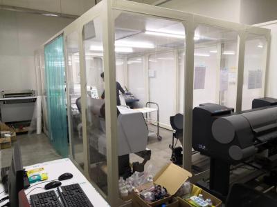H13 Filter Grade Softwall Clean Room With Unidirectional Air Flow White Color